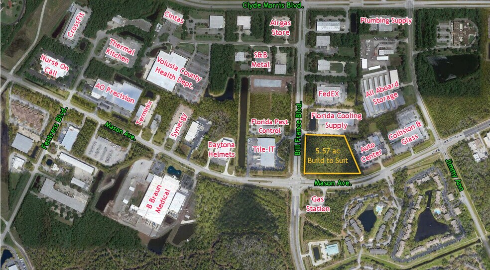 More Photos Of NE Mason Ave @ Bill France Blvd, Daytona Beach Land For Lease