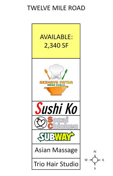 More Photos Of 30693-30711 W 12 Mile Rd, Farmington Hills Storefront For Lease