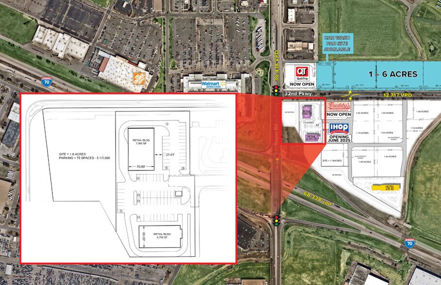 More Photos Of Tower Crossings, Aurora Land For Lease