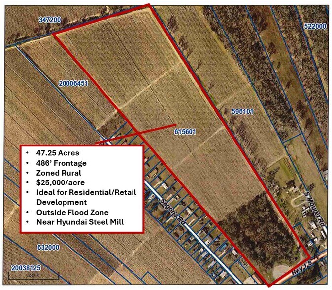 More Photos Of 2174 LA-1 S, Donaldsonville Land For Sale