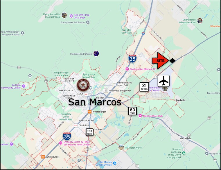 More Photos Of TBD SH21 @ CR159, San Marcos Land For Sale