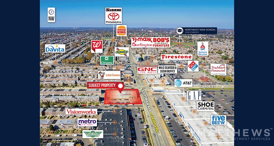 More Photos Of 2100 Cottman Ave, Philadelphia Freestanding For Sale