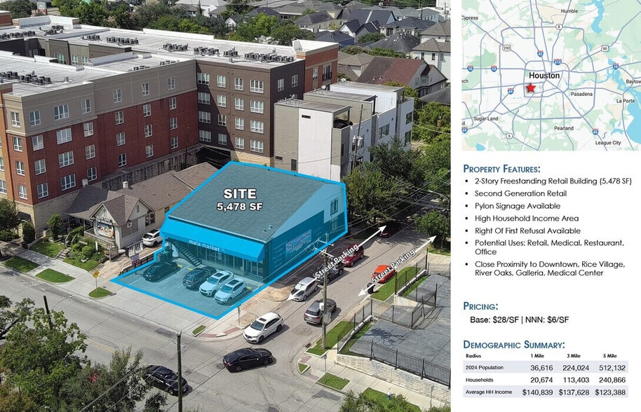 More Photos Of 1302 W Gray St, Houston Freestanding For Lease