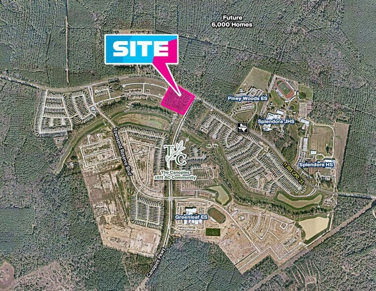 More Photos Of SWC FM 2090 & Canopies Pkwy, Splendora Storefront For Lease