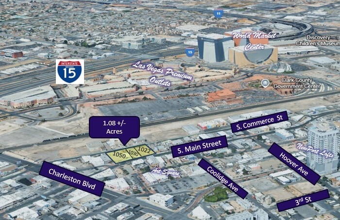Primary Photo Of 1050 S Main St, Las Vegas Land For Sale