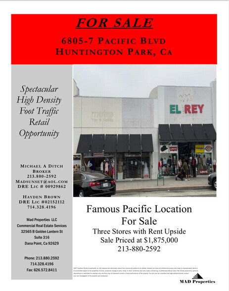 More Photos Of 6805-6807 Pacific Blvd, Huntington Park General Retail For Sale