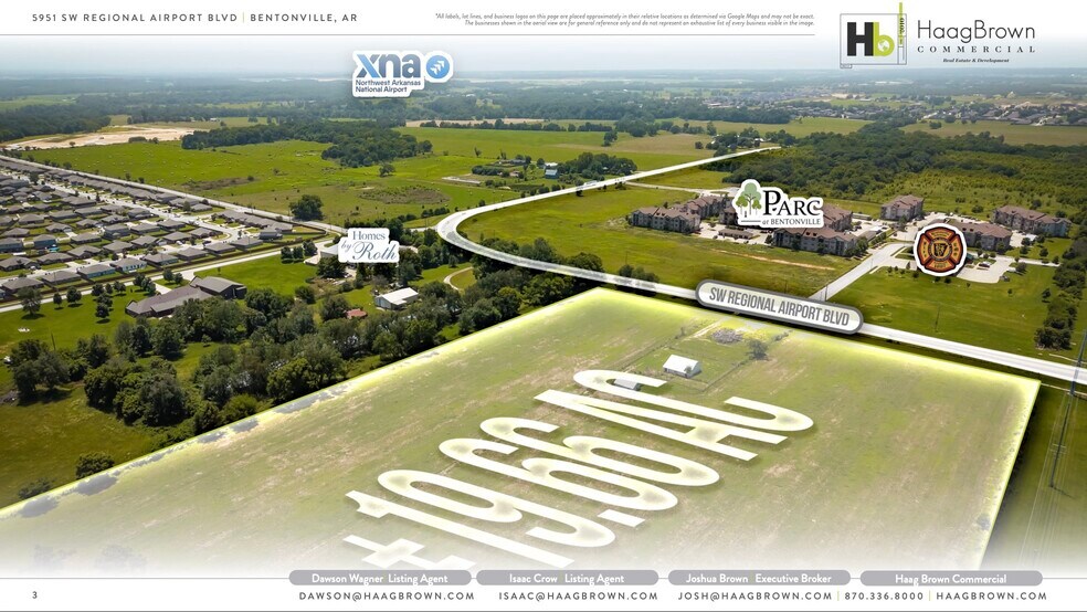 More Photos Of 5951 SW Regional Airport Blvd, Bentonville Land For Sale