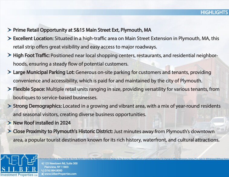 More Photos Of 15 Main St ex, Plymouth Storefront Retail Office For Sale