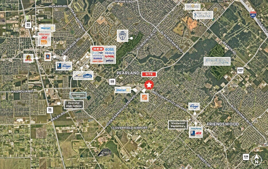 More Photos Of 1509 Broadway St, Pearland Bank For Lease