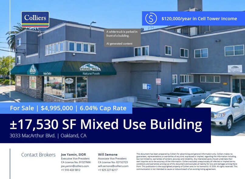 More Photos Of 3033-3035 Macarthur Blvd, Oakland Storefront Retail Office For Sale