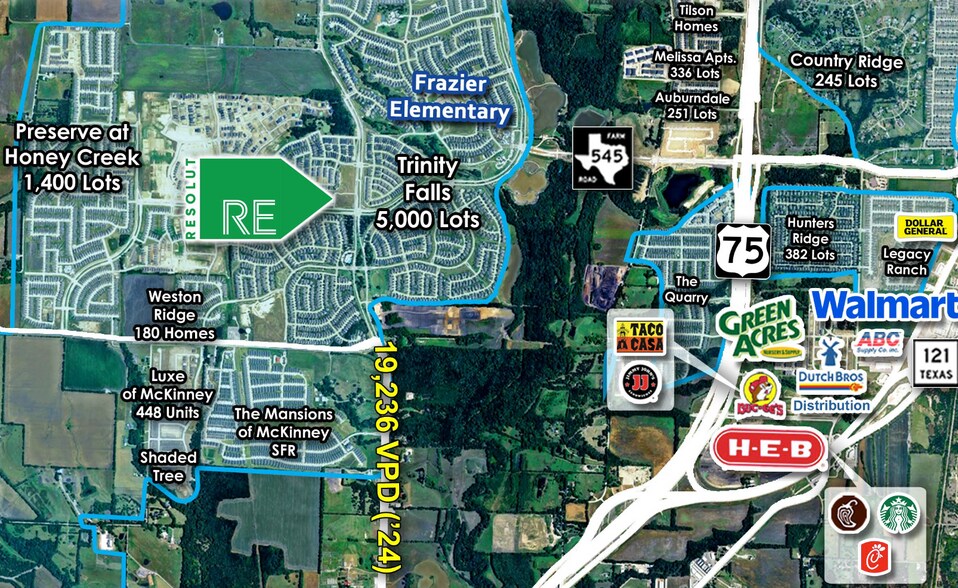 More Photos Of NWQ of Trinity Falls Pkwy & Olympic Crossing, McKinney Freestanding For Lease