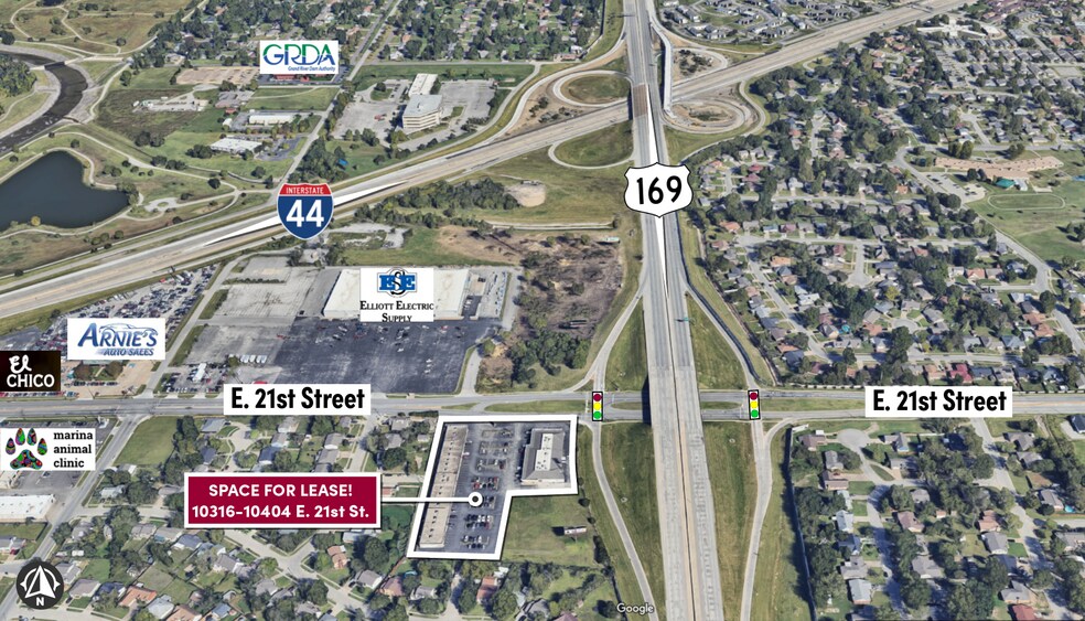 More Photos Of 10316-10400 E 21st St, Tulsa Unknown For Lease