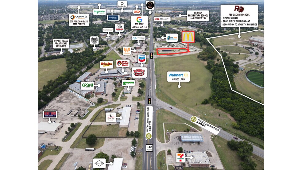 More Photos Of NEC Hwy 342 & Mighty Hawk blvd, Red Oak Restaurant For Sale