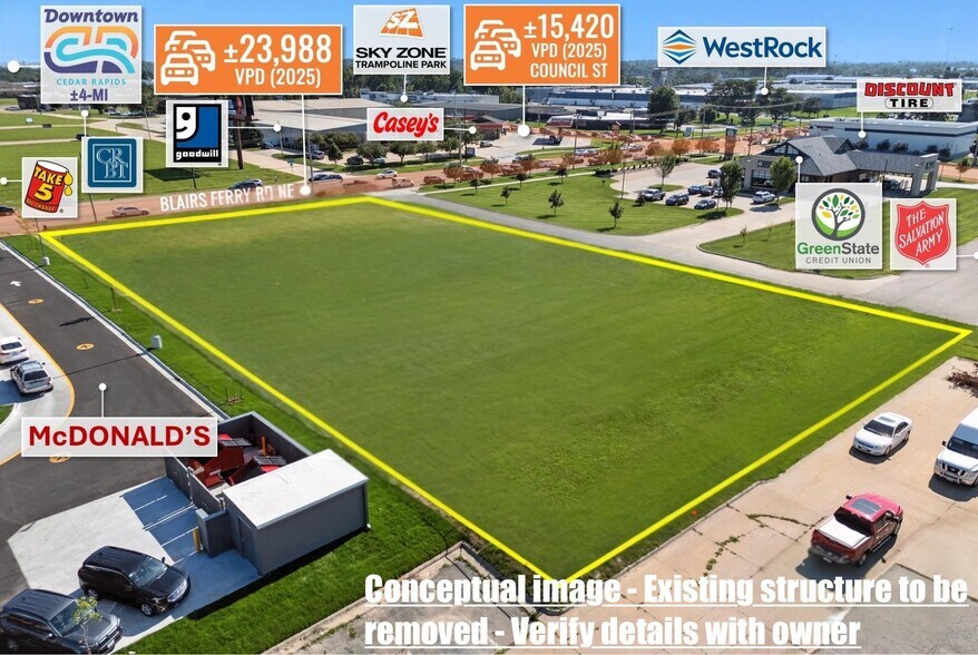 More Photos Of 1350 Blairs Ferry Rd NE, Cedar Rapids Land For Lease