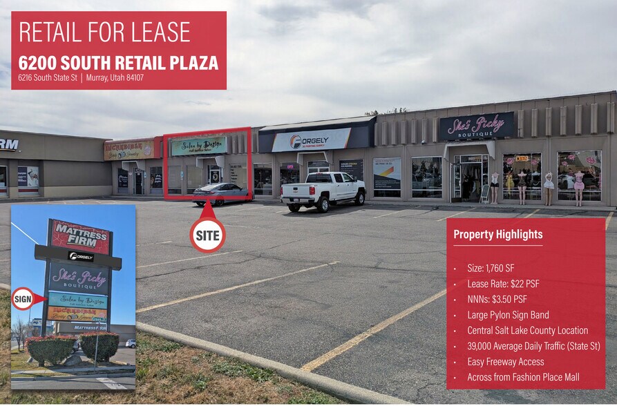 Primary Photo Of 6212-6230 S State St, Murray Unknown For Lease