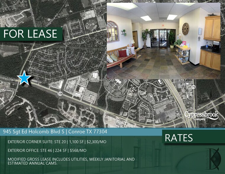 More Photos Of 945 Sgt. Ed Holcombe Blvd S, Conroe Office For Lease