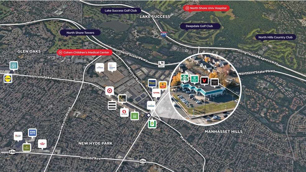 More Photos Of 1526-1596 Union Tpke, New Hyde Park General Retail For Sale