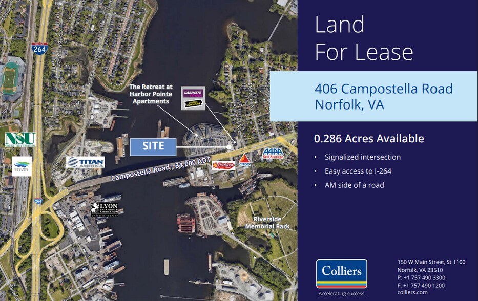 Primary Photo Of 406 Campostella Rd, Norfolk Land For Sale