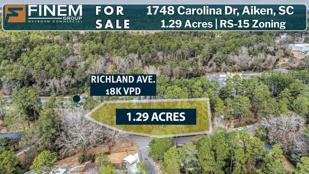 Primary Photo Of 1748 Carolina Drive, Aiken Land For Sale