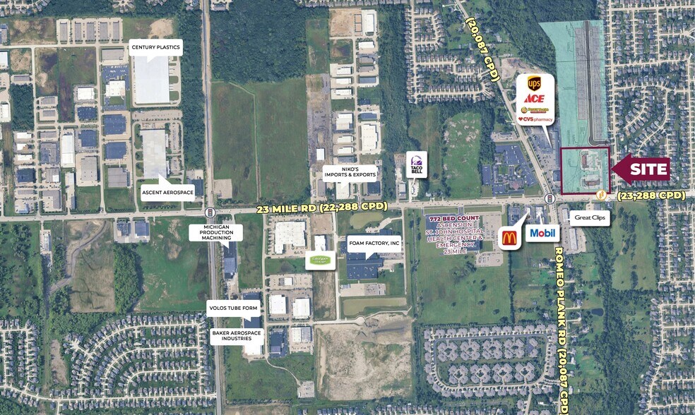 More Photos Of 23 mile road @ Romeo Plank rd, Macomb Land For Lease