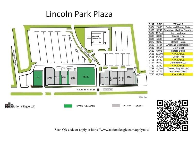 More Photos Of 3574-3760 Fort St, Lincoln Park Land For Lease