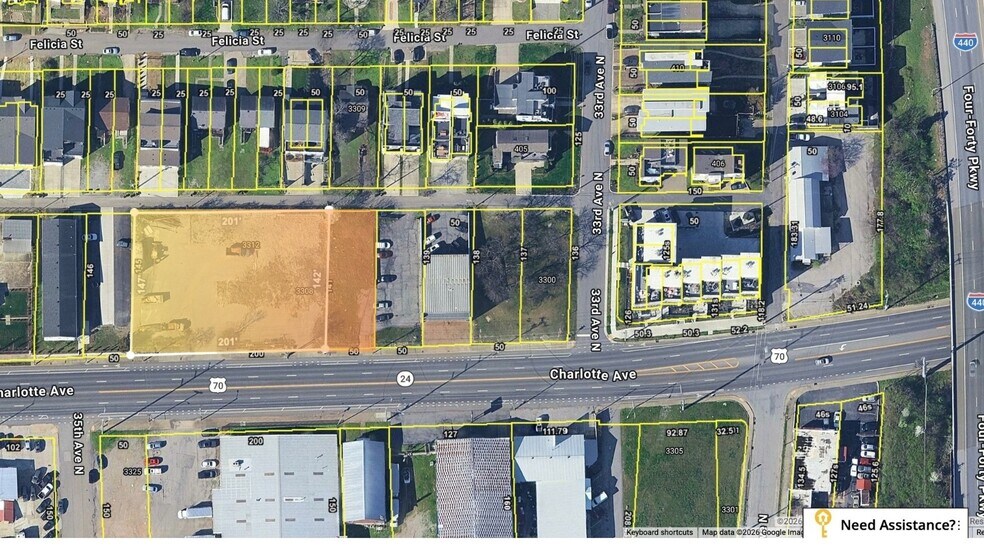 More Photos Of 3312 Charlotte Ave, Nashville Land For Sale