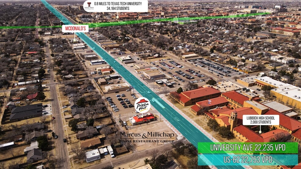 Primary Photo Of 2109 19th St, Lubbock Fast Food For Sale