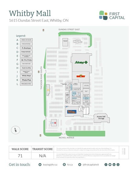 More Photos Of 1615 Dundas St E, Whitby General Retail For Lease