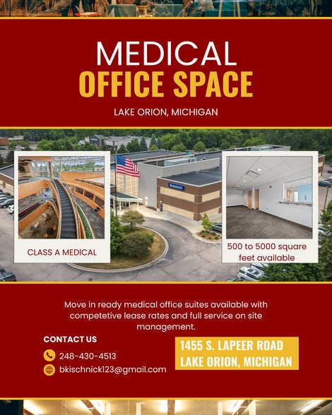 More Photos Of 1455 S Lapeer Rd, Lake Orion Hospital For Lease