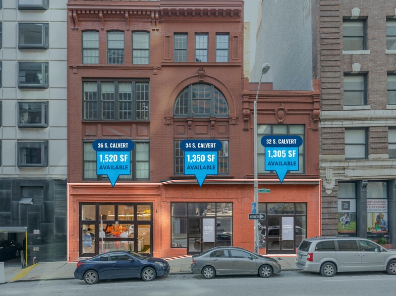 More Photos Of 32-36 S Calvert St, Baltimore Storefront For Lease