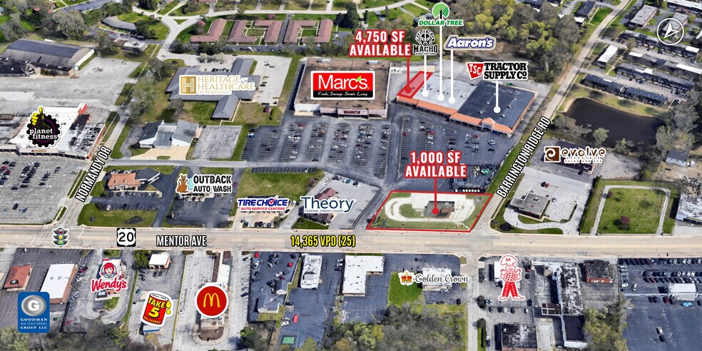 More Photos Of 1605-1625 Mentor Ave, Painesville General Retail For Lease