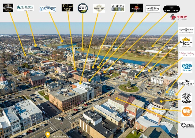 More Photos Of 118 S Walnut St, Troy Showroom For Sale