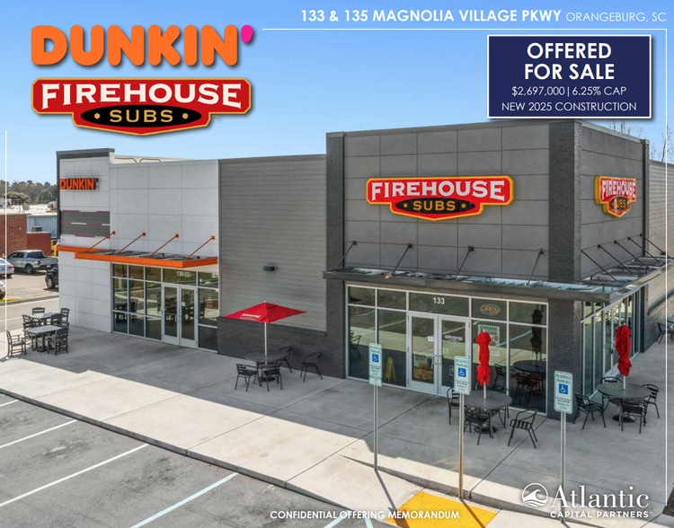 Primary Photo Of 133 & 135 Magnolia Village Pkwy, Orangeburg Fast Food For Sale