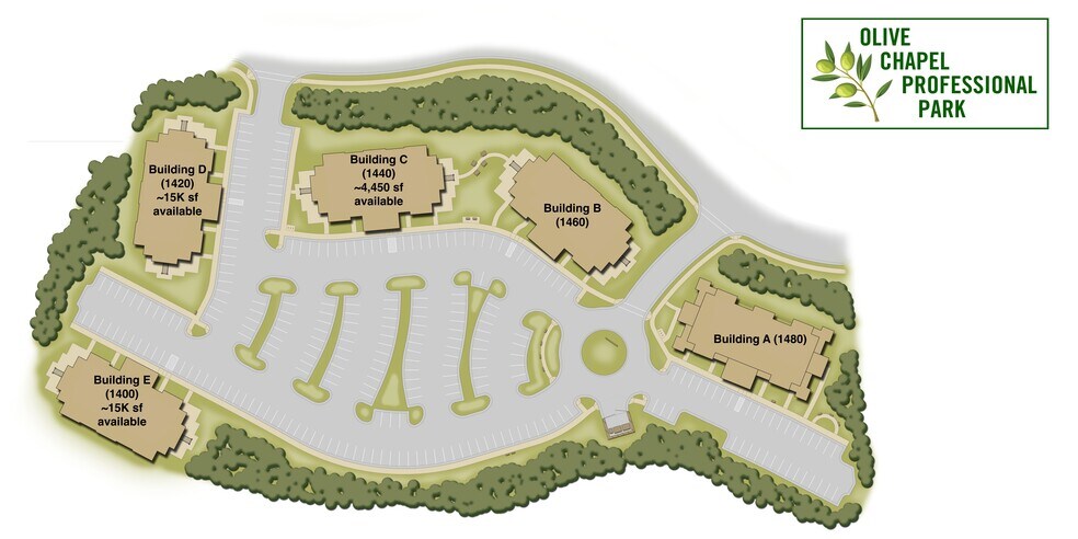 More Photos Of 1409-1429 Chapel Ridge Rd, Apex Office For Sale