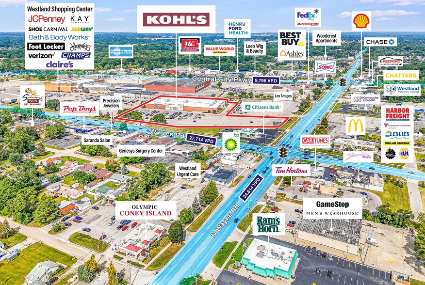 More Photos Of 35000 W Warren Rd, Westland Department Store For Sale