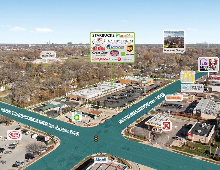 More Photos Of 1020-1048 Maple Ave, Lisle Freestanding For Lease