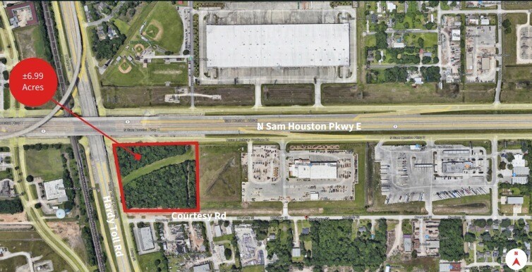 Primary Photo Of N Sam Houston Pkwy E @ Hardy Toll Rd, Houston Land For Sale