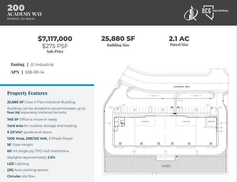 More Photos Of 200 Academy Way, Sparks Industrial For Sale