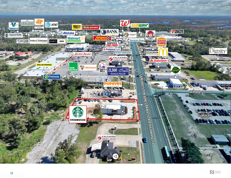 More Photos Of 420 Sam Houston Jones Pky, Moss Bluff Freestanding For Sale