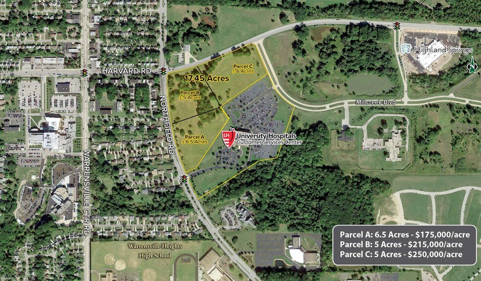 Primary Photo Of 20800 Harvard Rd, Highland Hills Land For Sale