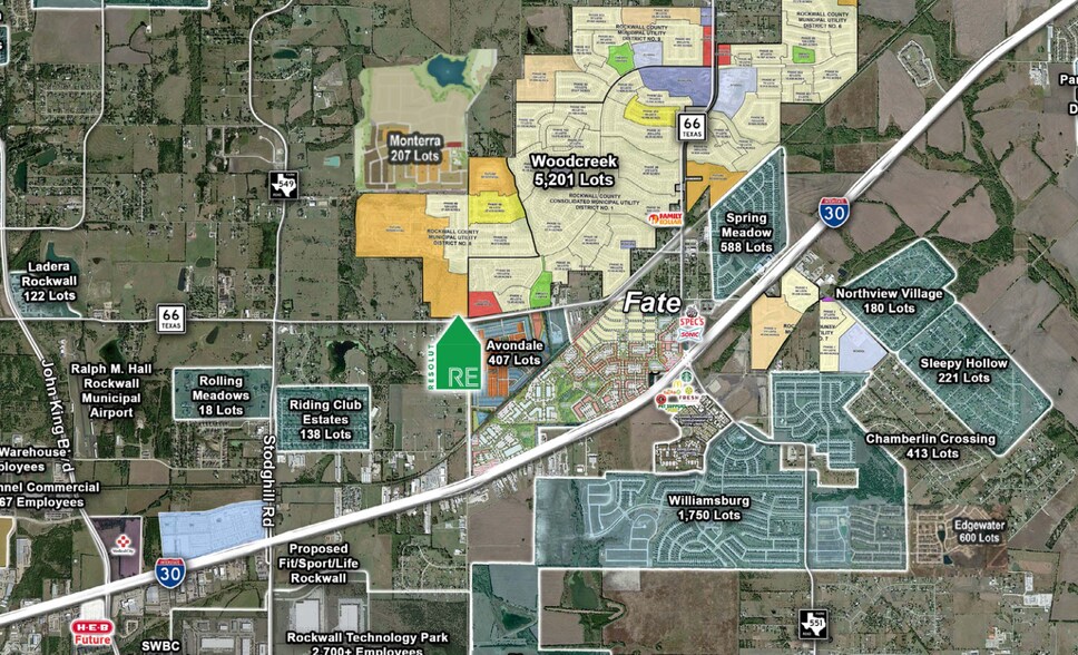More Photos Of NWQ of 66 & Ben Payne Road hwy, Fate Land For Sale