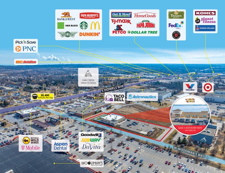 More Photos Of 8206 S Anthony Way, Oak Creek General Retail For Sale