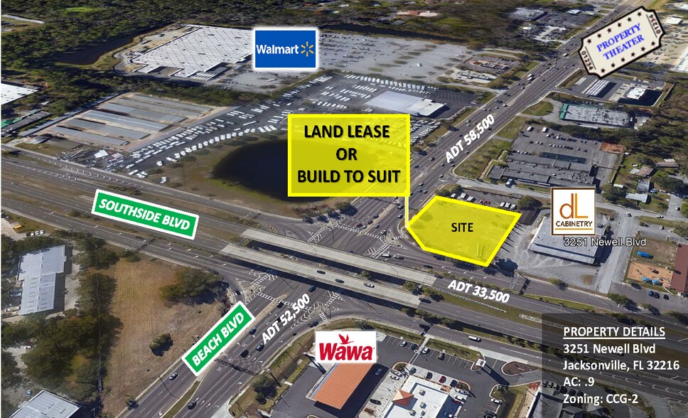 Primary Photo Of 3251 Newell Blvd, Jacksonville Land For Lease