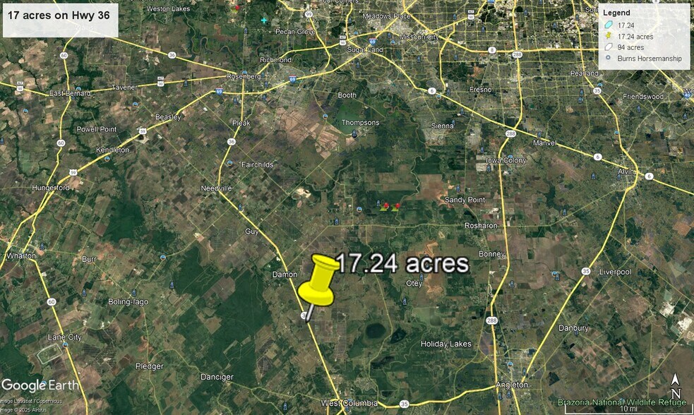 More Photos Of 28205 Highway 36, Damon Land For Sale