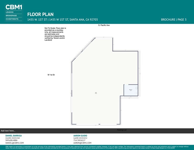 More Photos Of 1435 W 1st St, Santa Ana Storefront Retail Office For Lease