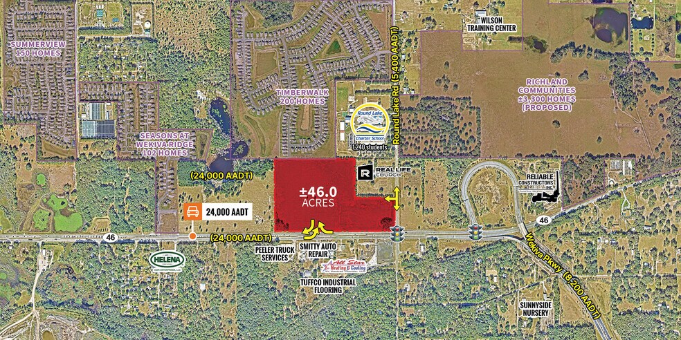 Primary Photo Of NWC of SR-46 & Round Lake Road, Mount Dora Land For Lease