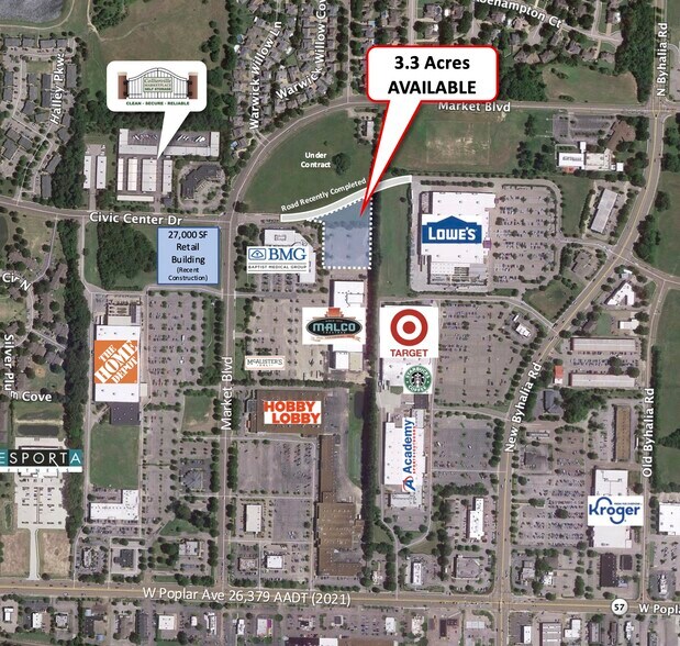 More Photos Of Market Blvd @ White Rd., Collierville Land For Sale