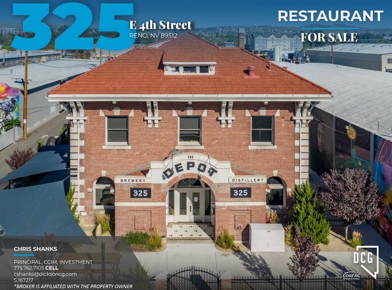 Primary Photo Of 325 E 4th St, Reno Restaurant For Sale