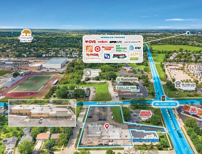 Primary Photo Of 605-625 N Midlothian Rd, Mundelein General Retail For Sale