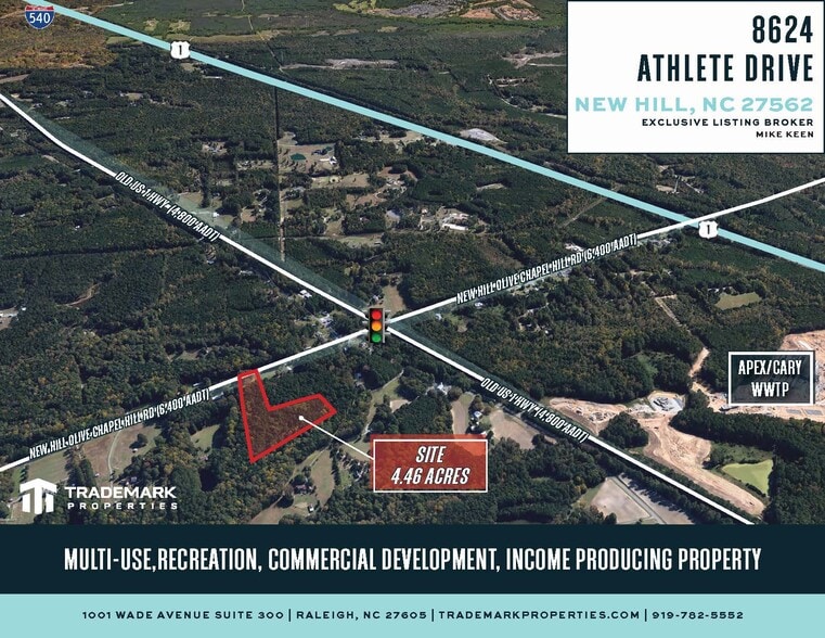 8624 Athlete Drive, New Hill, NC 27562 Land For Sale